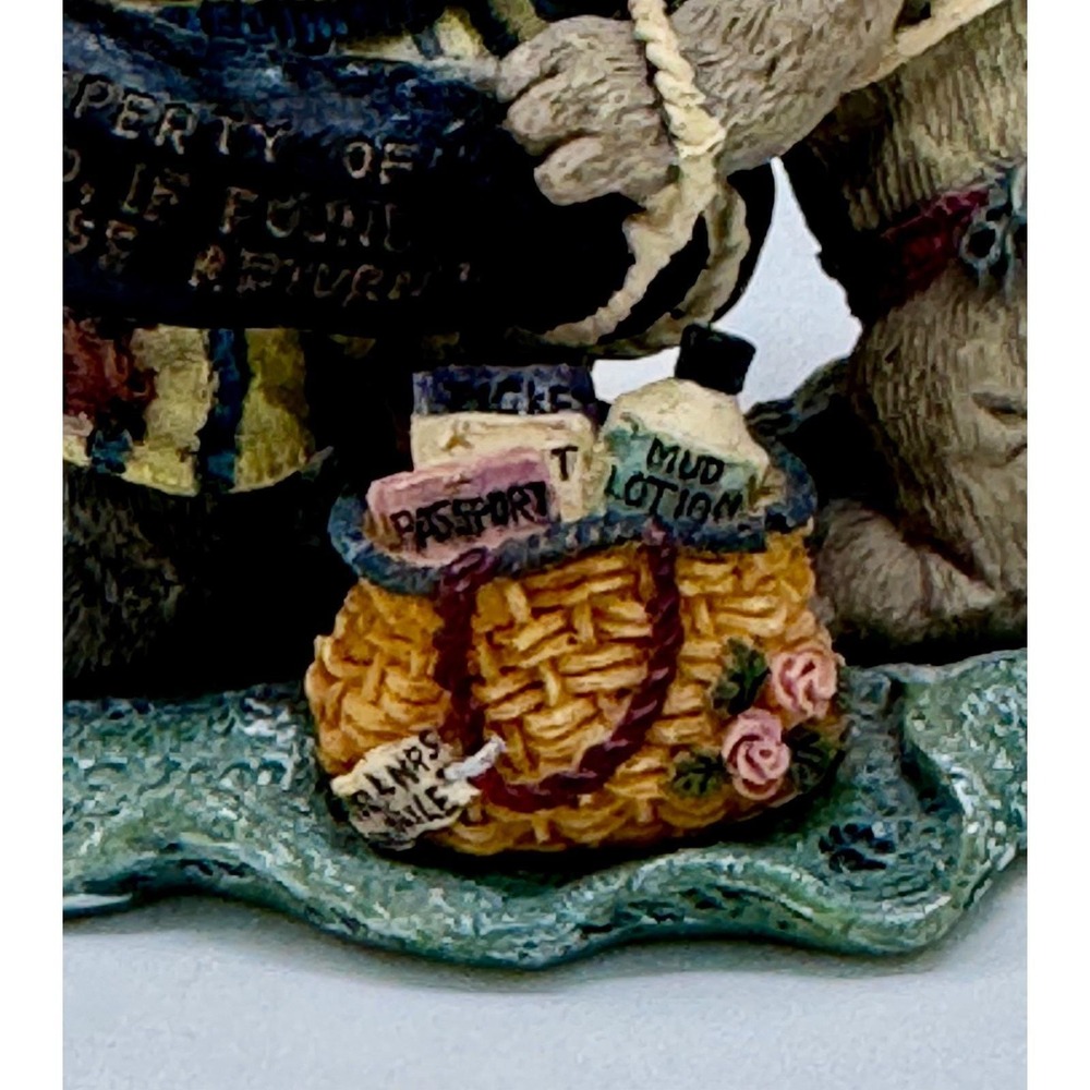 Boyds Bears Hippolita & Hugo D. Nile Noah's Ark Series 3 #2436 Bearstone Figurin - Picture 12 of 13